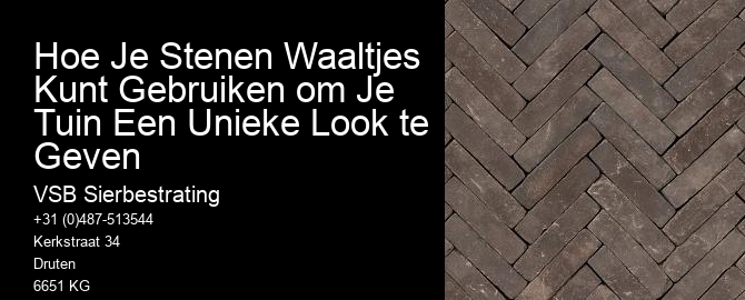 Hoe Je Stenen Waaltjes Kunt Gebruiken om Je Tuin Een Unieke Look te Geven 
